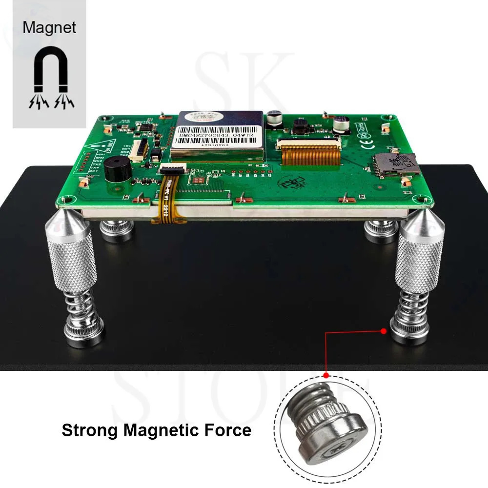 Electronic Repair - 4pcs Strong Magnetic Suction Spring Clamp