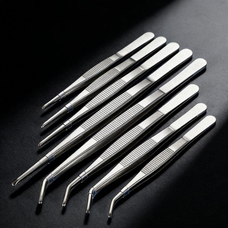 Electronics Repair Tools And Equipment - Stainless Steel Tweezers Set Straight Curved