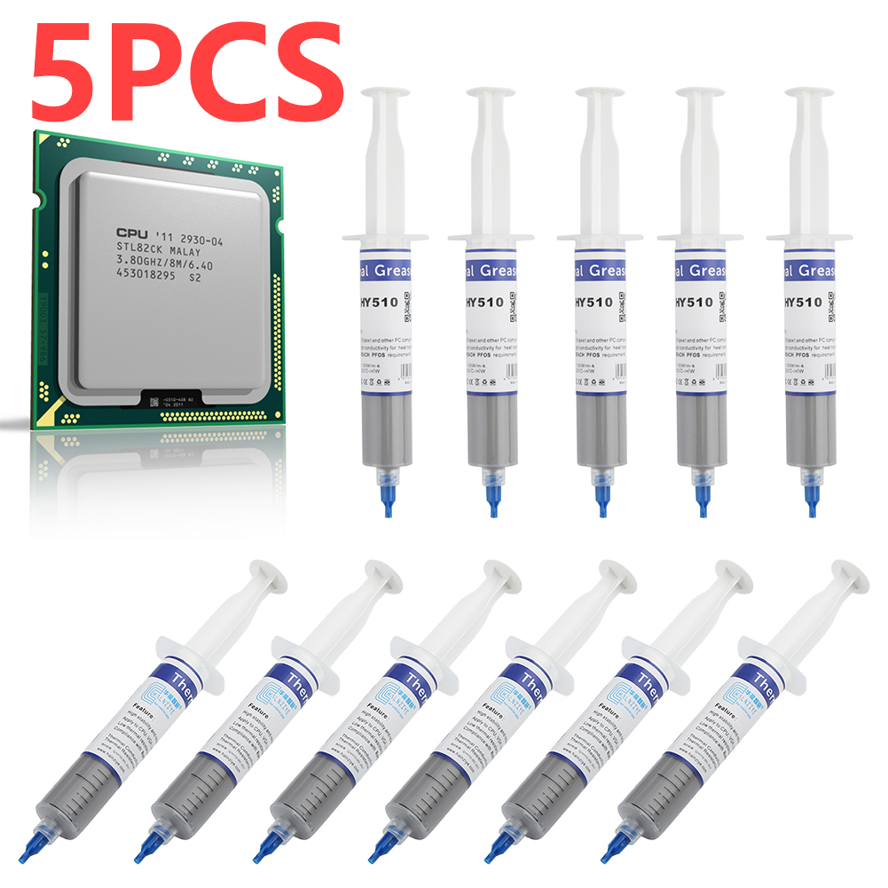 Thermal Paste Cpu - 5PCS HY510 Thermal Conductive Silicone Grease