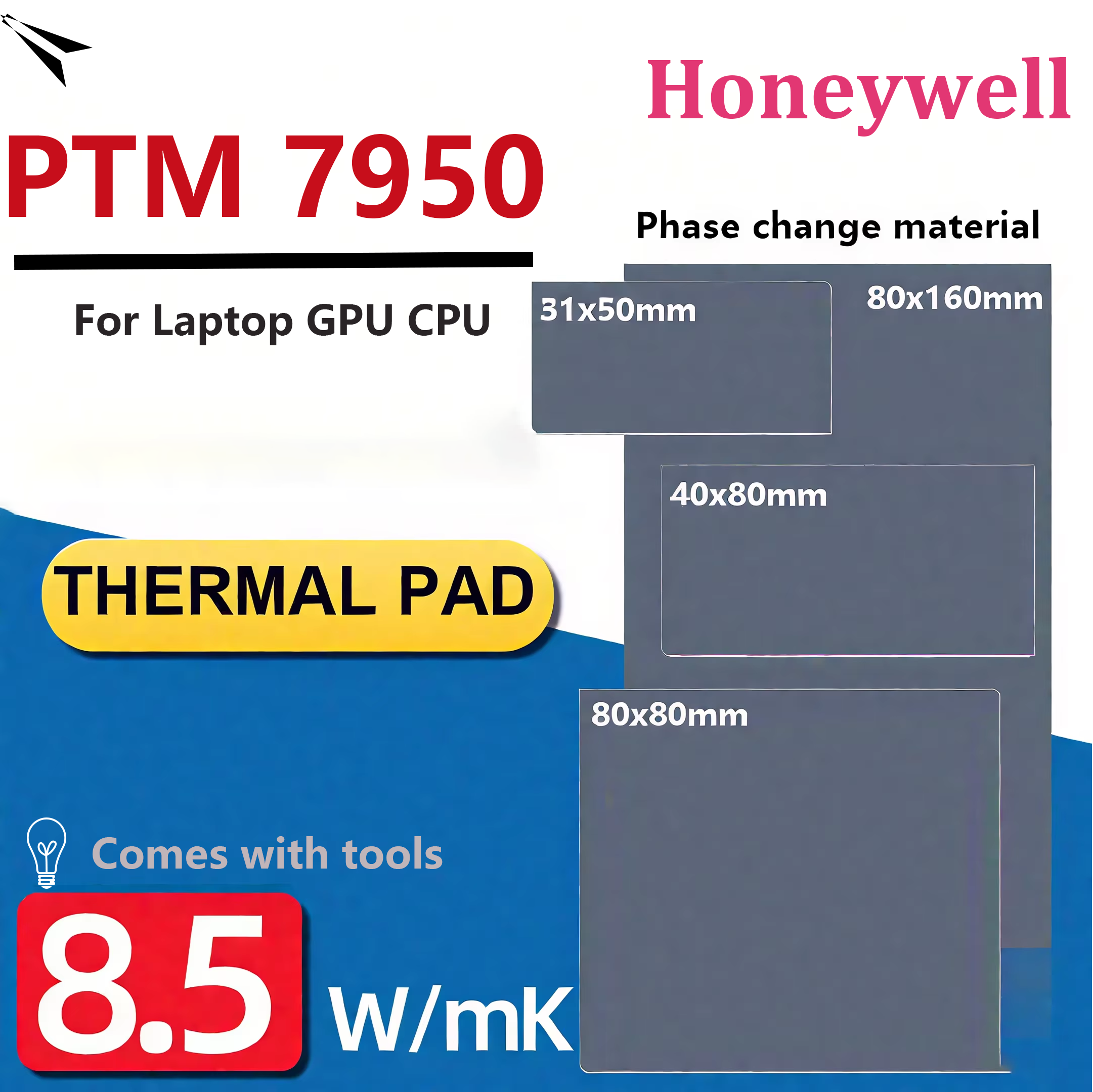 Thermal Paste Cpu - Honeywell PTM7950 Phase Change Pad 8.5W/mk