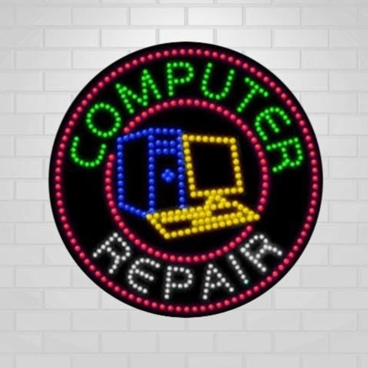 LED Light Bulb Electronic Sign - مراجعة Electronics Repair Store وسعره