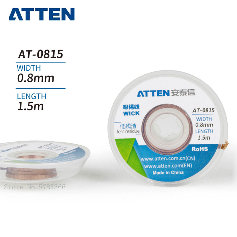 ATTEN 5pcs/lot Solder Wick Rem - مراجعة Solder Wick Braid وسعره