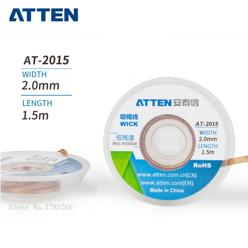 ATTEN 5pcs/lot Solder Wick Rem - مراجعة Solder Wick Braid وسعره
