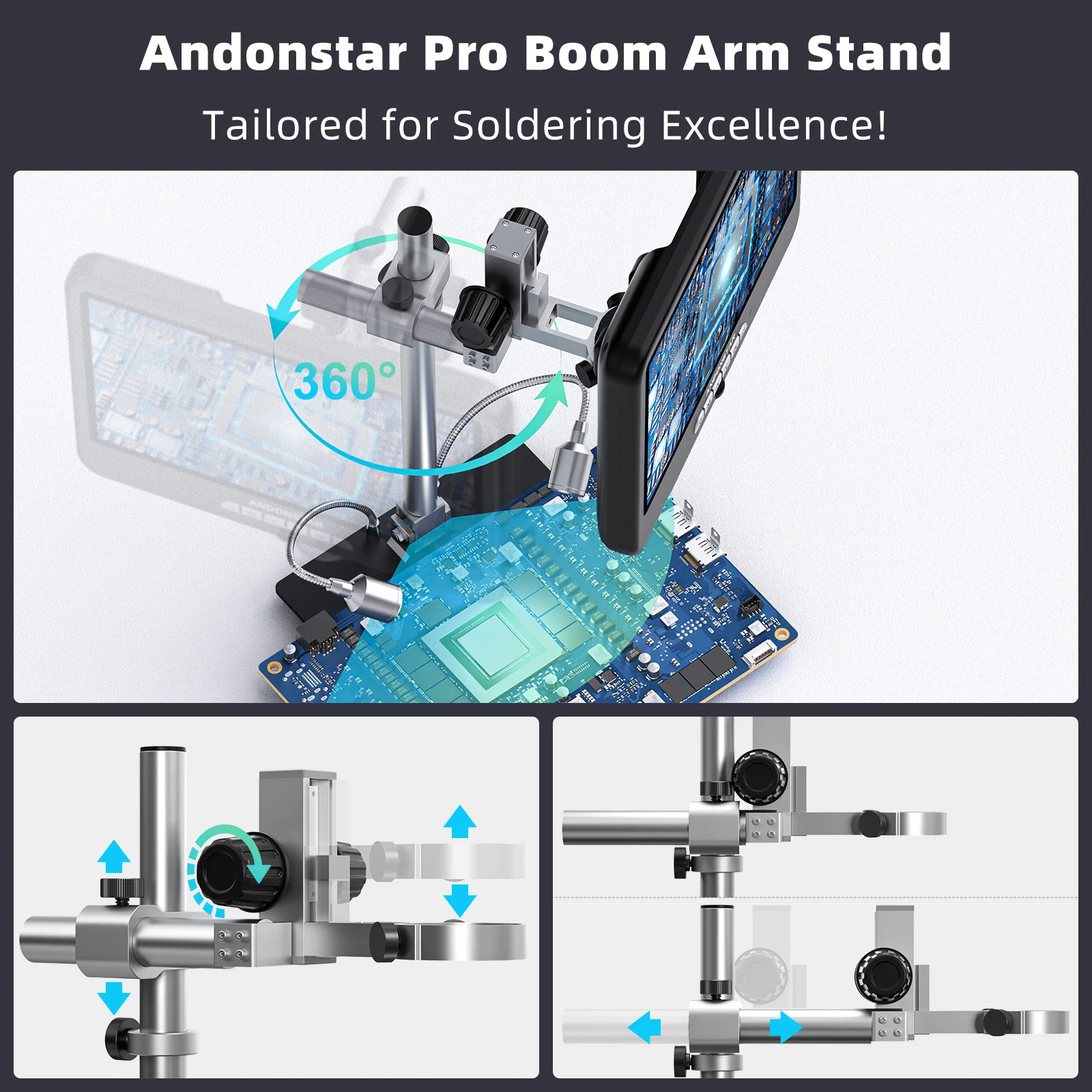 Andonstar AD210S-Pro 4K 60FPS  - مراجعة Electronic Repair وسعره
