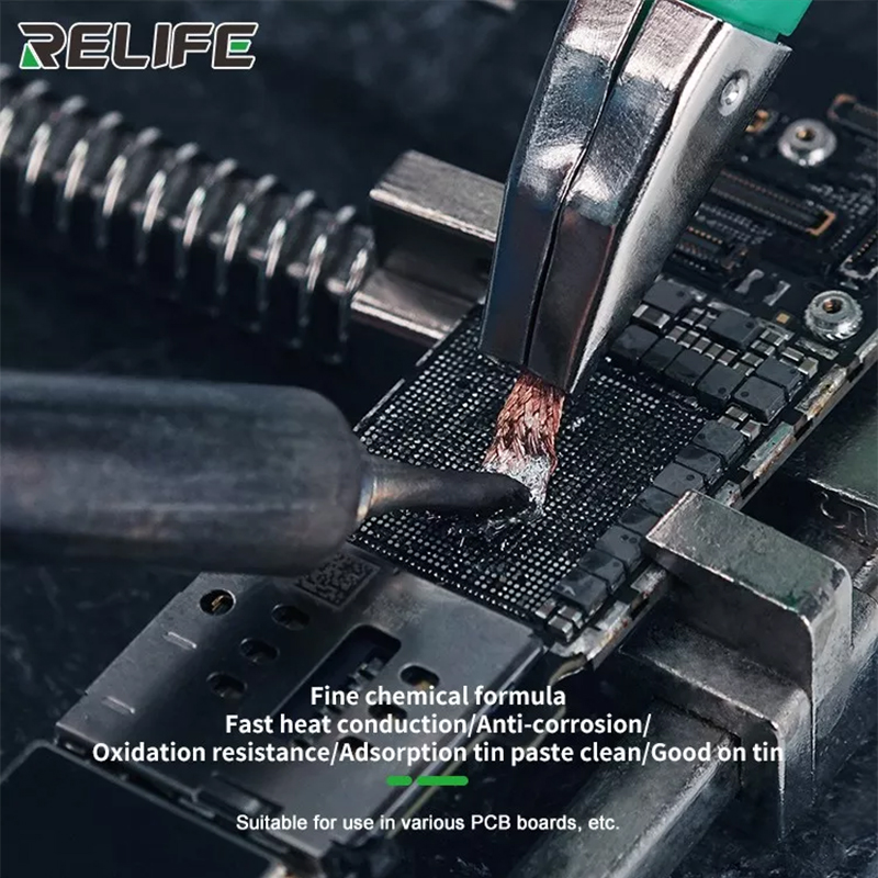 RELIFE desoldering mesh anti-h - مراجعة Solder Wick Braid وسعره