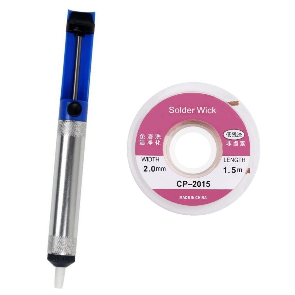 Aluminum Desoldering Pump Vacu - مراجعة Solder Wick Braid وسعره