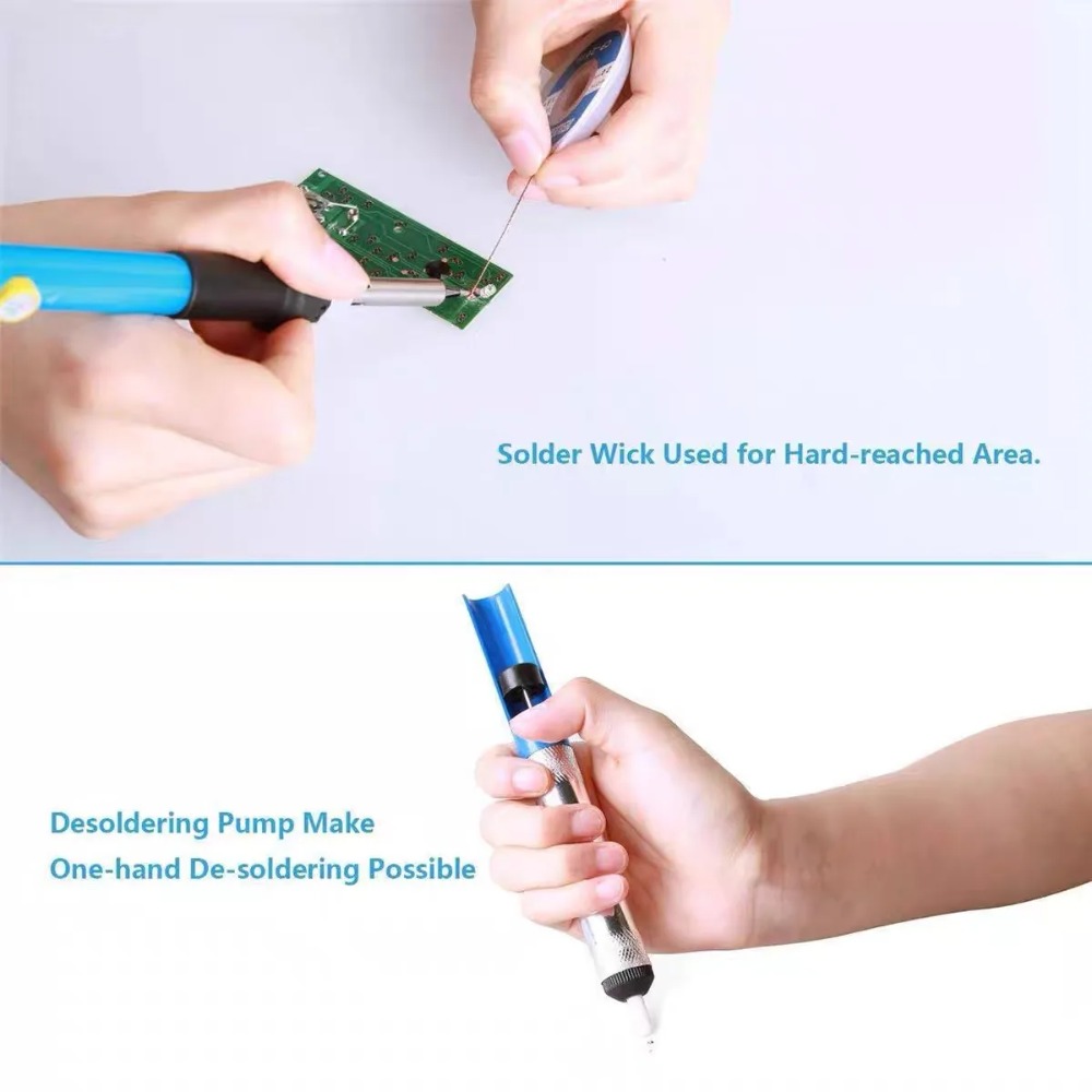 Aluminum Desoldering Pump Vacu - مراجعة Solder Wick Braid وسعره