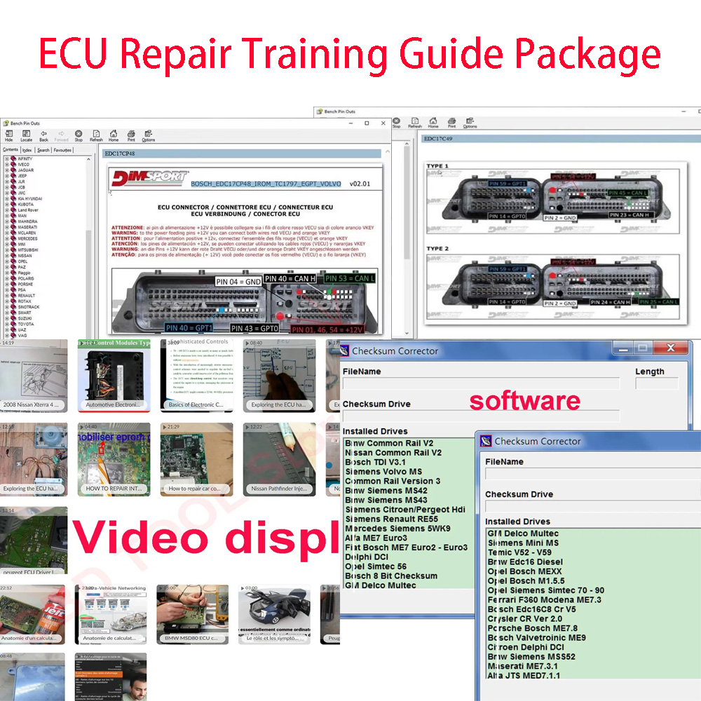 ECU Repair Training Guide Pack - مراجعة Electronics Repair Basics وسعره
