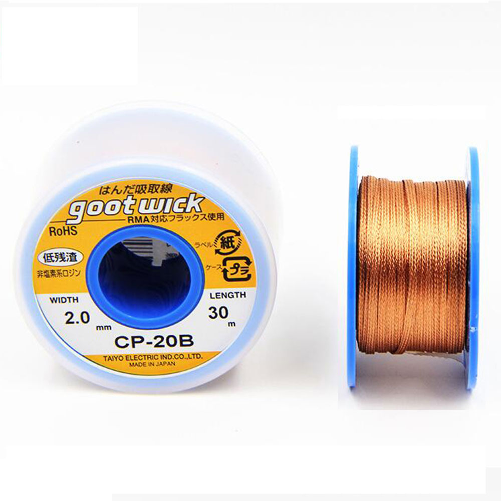 Japan Original Goot Wick 30/20 - مراجعة Solder Wick Braid وسعره
