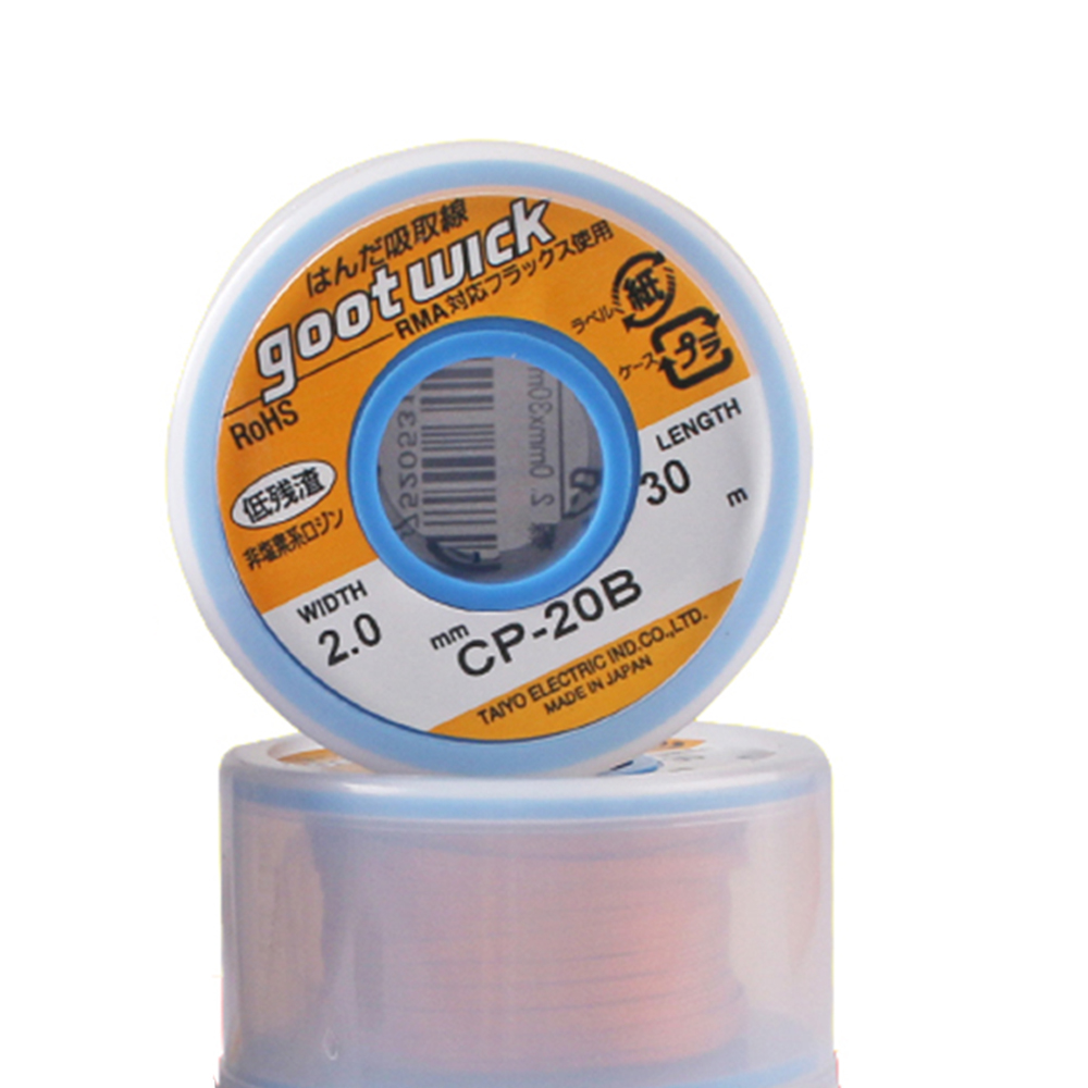 Japan Original Goot Wick 30/20 - مراجعة Solder Wick Braid وسعره