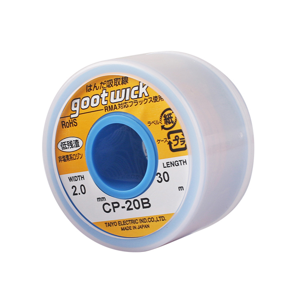 Japan Original Goot Wick 30/20 - مراجعة Solder Wick Braid وسعره