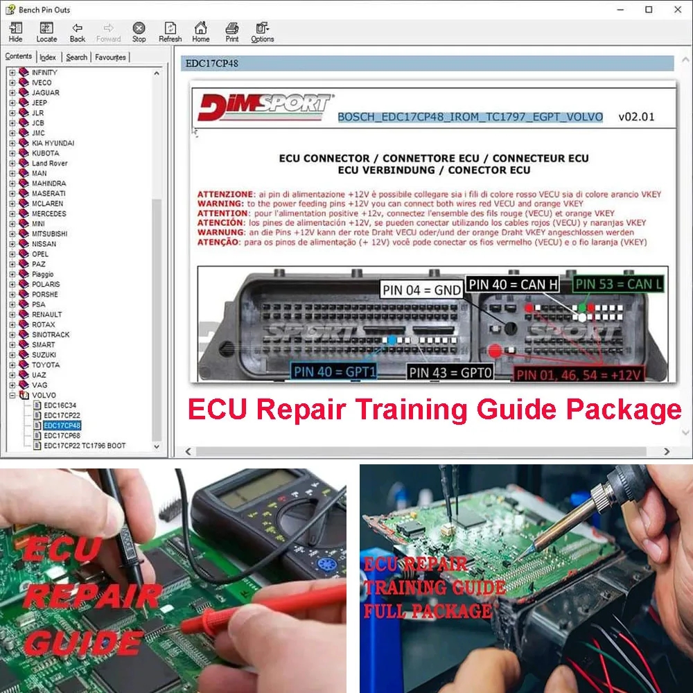 ECU Repair Training Package Gu - مراجعة Electronics Repair Basics وسعره