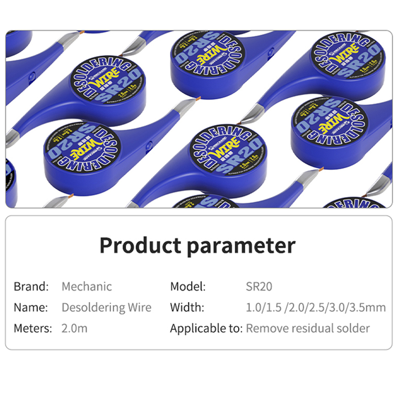 MECHANIC SR20 Desoldering Wire - مراجعة Solder Wick Braid وسعره