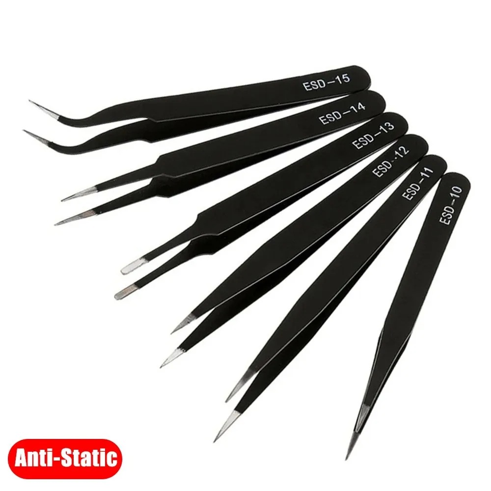 6PCS Precision Tweezers Set ES - مراجعة Electronics Repair Tools And Equipment وسعره