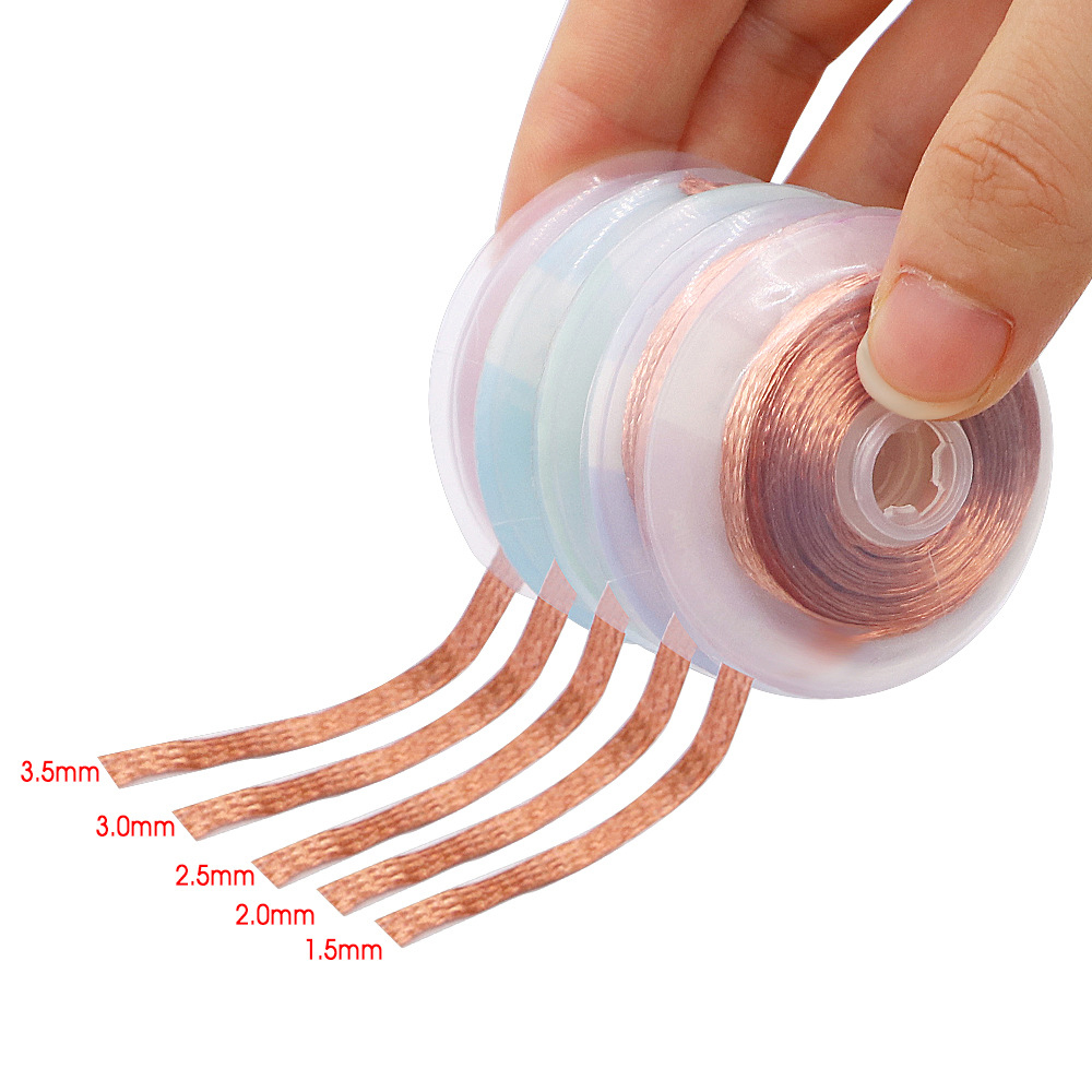 1.5mm 2mm 2.5mm 3mm 3.5mm Widt - مراجعة Solder Wick Braid وسعره