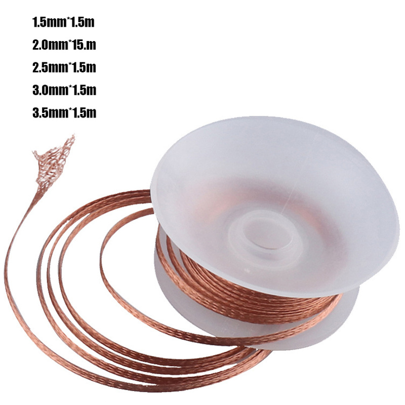 1.5mm 2mm 2.5mm 3mm 3.5mm Widt - مراجعة Solder Wick Braid وسعره