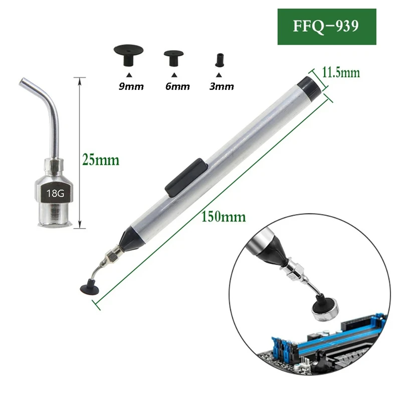 Manual Vacuum Suction Pen Kit  - مراجعة Electronics Repair Company وسعره