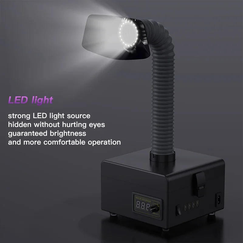 ZJ-802S New Fume Extractor Des - مراجعة Electronics Repair Company وسعره