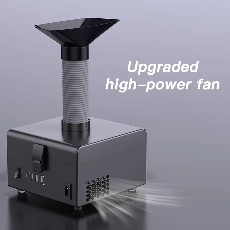 ZJ-802S New Fume Extractor Des - مراجعة Electronics Repair Company وسعره